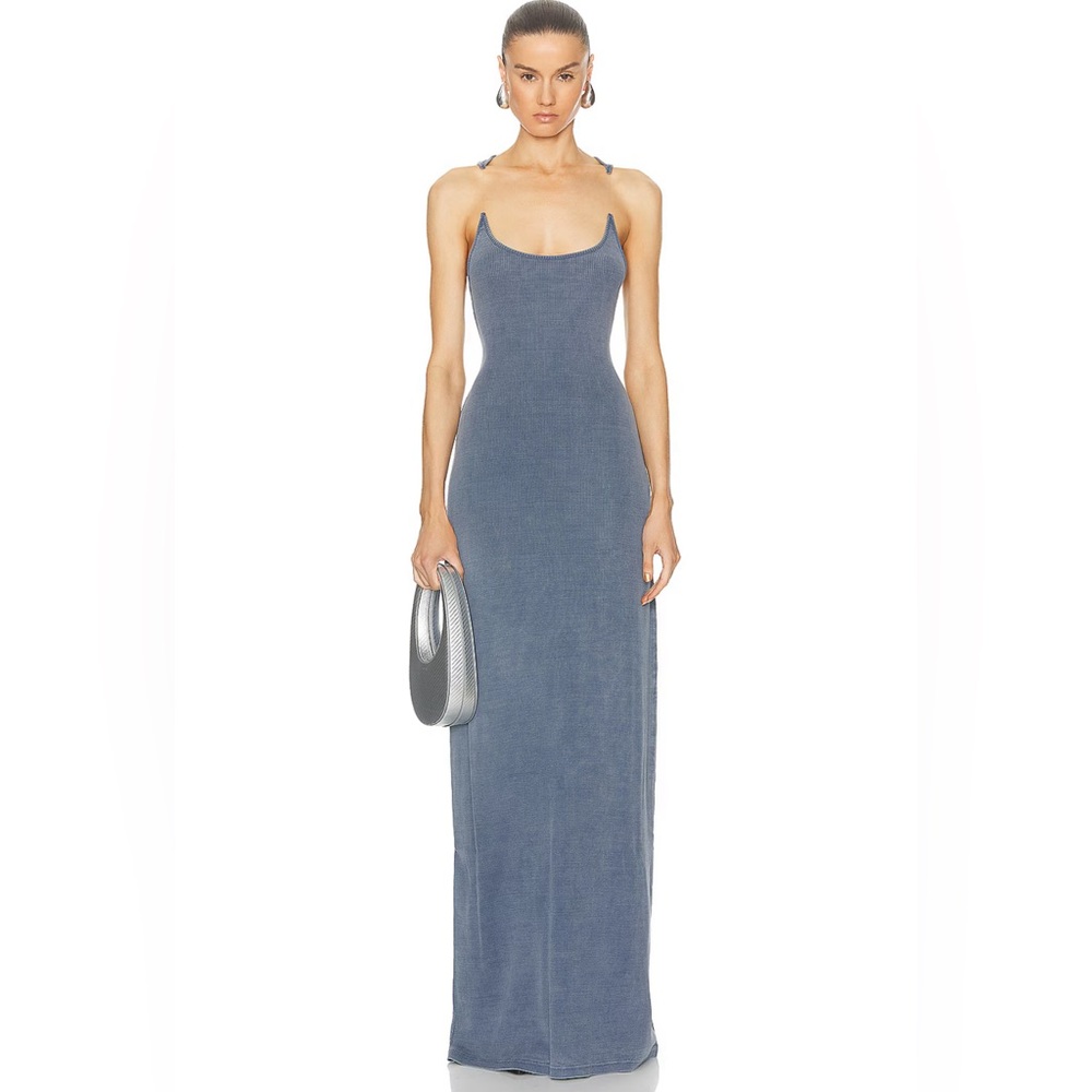 Y/Project Invisible Strap ribbed maxi dress